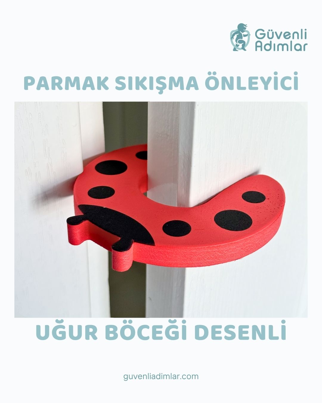 Kapı Parmak Sıkışma Önleyici (Uğur Böceği Desenli)