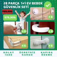 28 Parça 1+1 Ev Bebek Güvenlik Seti