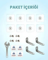 Vidasız Eşya Sabitleme Aparatı (4'lü Avantaj Paketi)