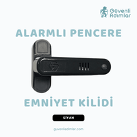 Alarmlı Pencere Emniyet Kilidi (Siyah)