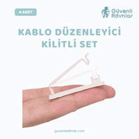 Klipsli Kablo Düzenleyici 4'lü Set