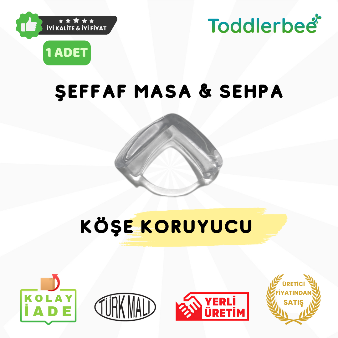 Şeffaf Masa & Sehpa Köşe Koruyucu