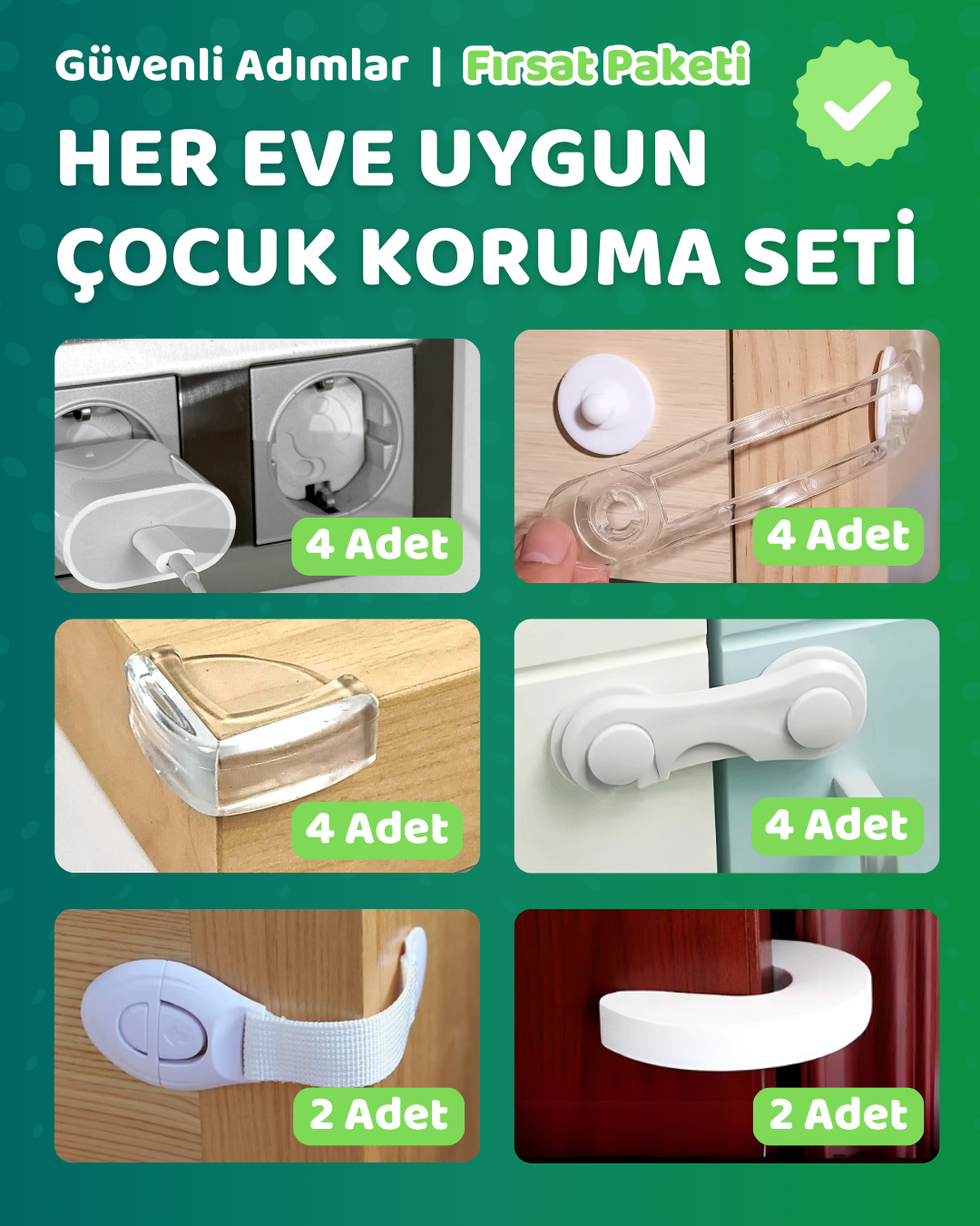 Her Eve Uygun Çocuk Koruma Seti