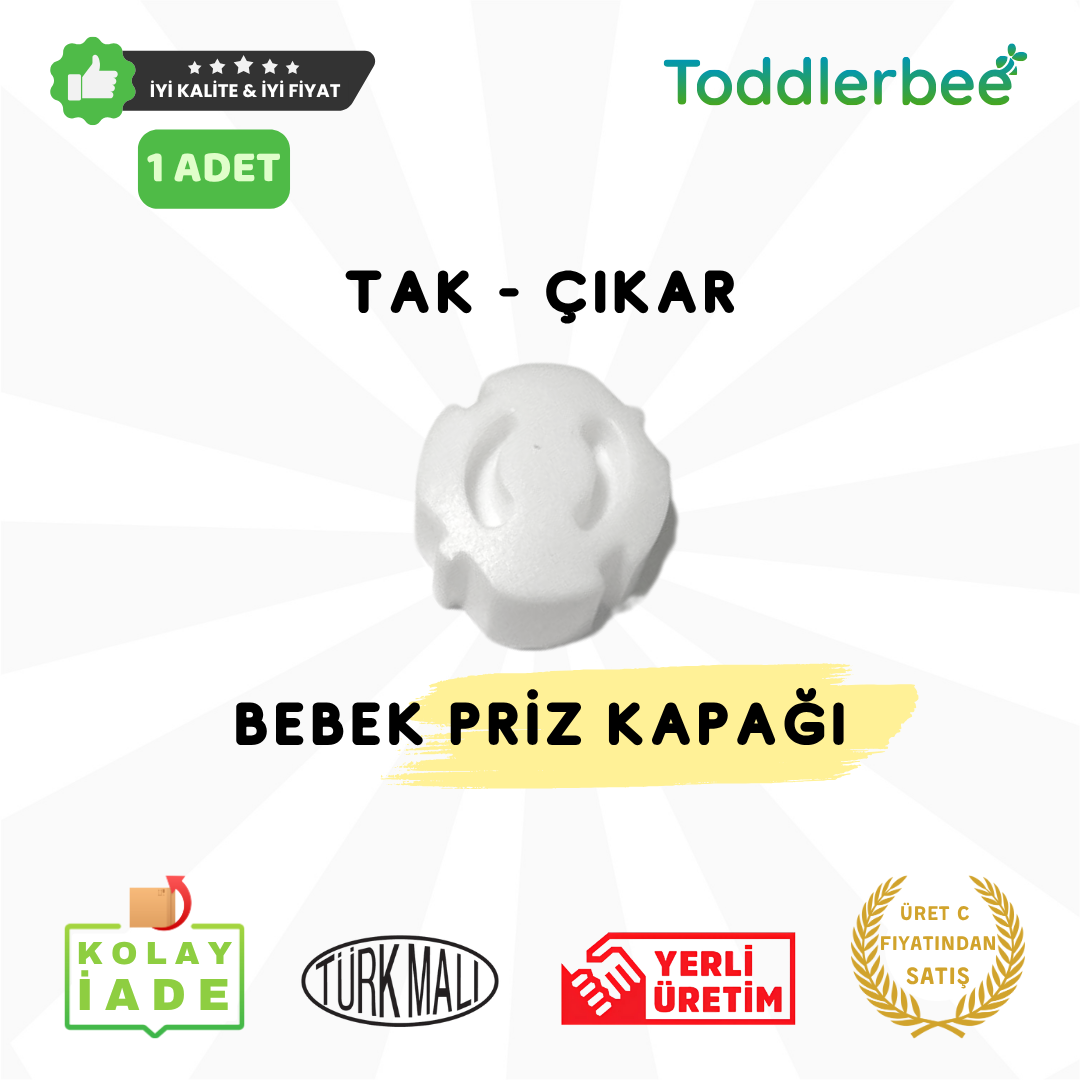 Tak Çıkar Priz Kapağı, Priz Koruyucu, Priz Kapatıcı