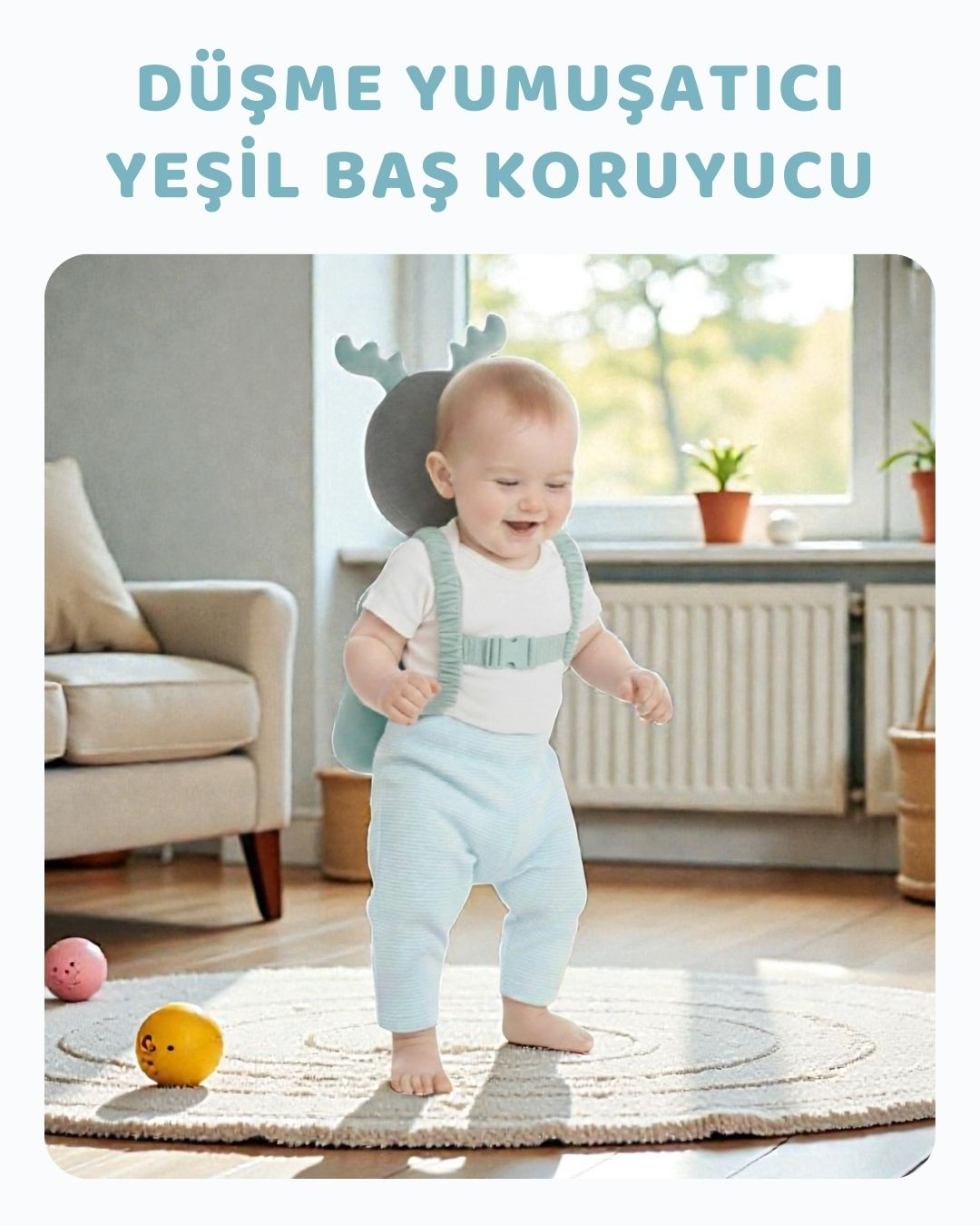 Giyilebilir Baş Koruma Yastığı Yeşil