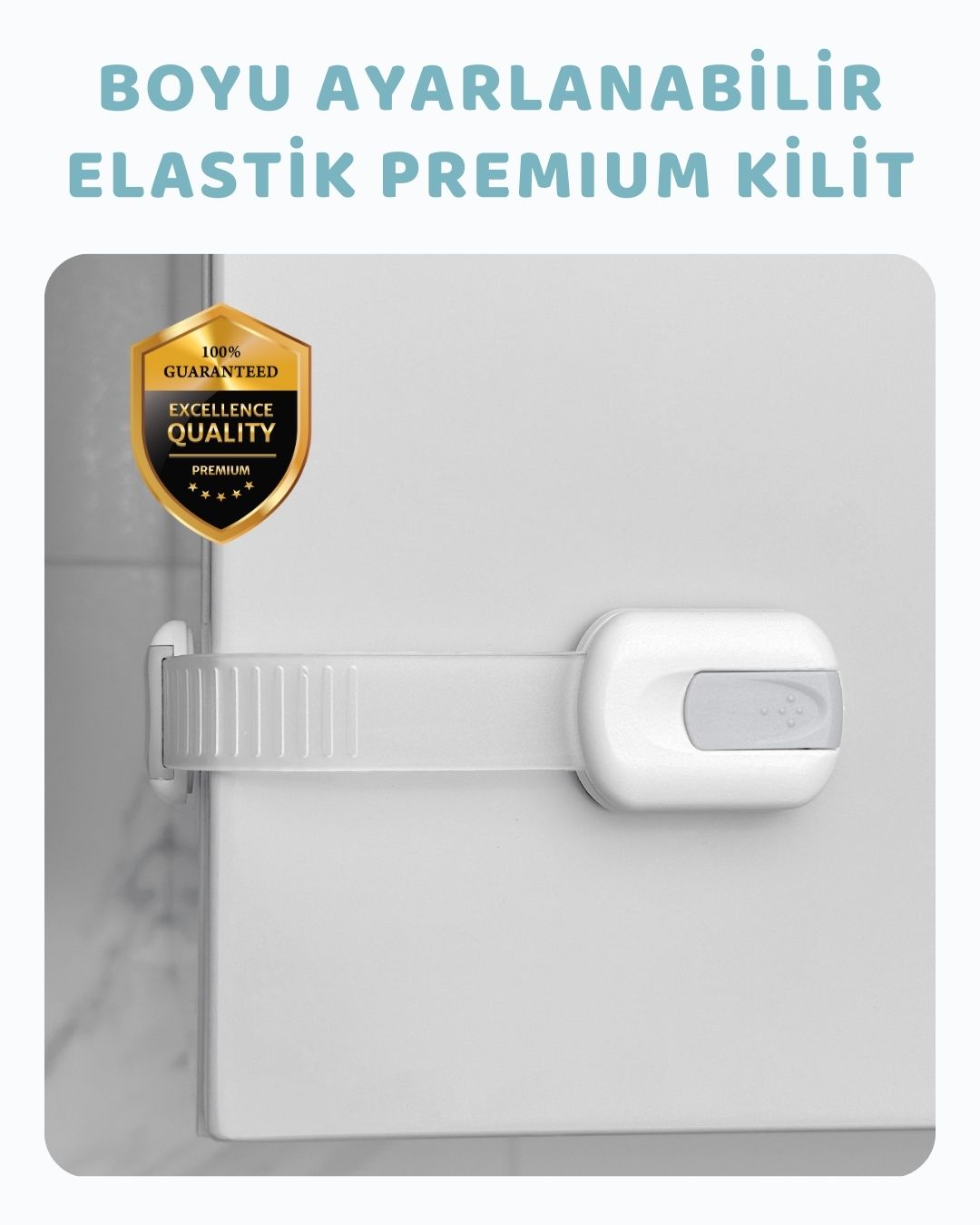 Elastik Çekmece & Dolap Kilidi (Boyu Ayarlanabilir)