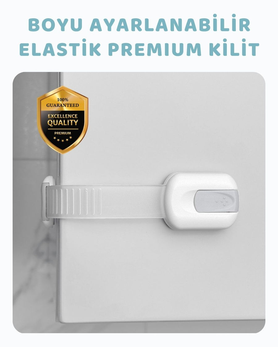 Elastik Çekmece & Dolap Kilidi (Boyu Ayarlanabilir)