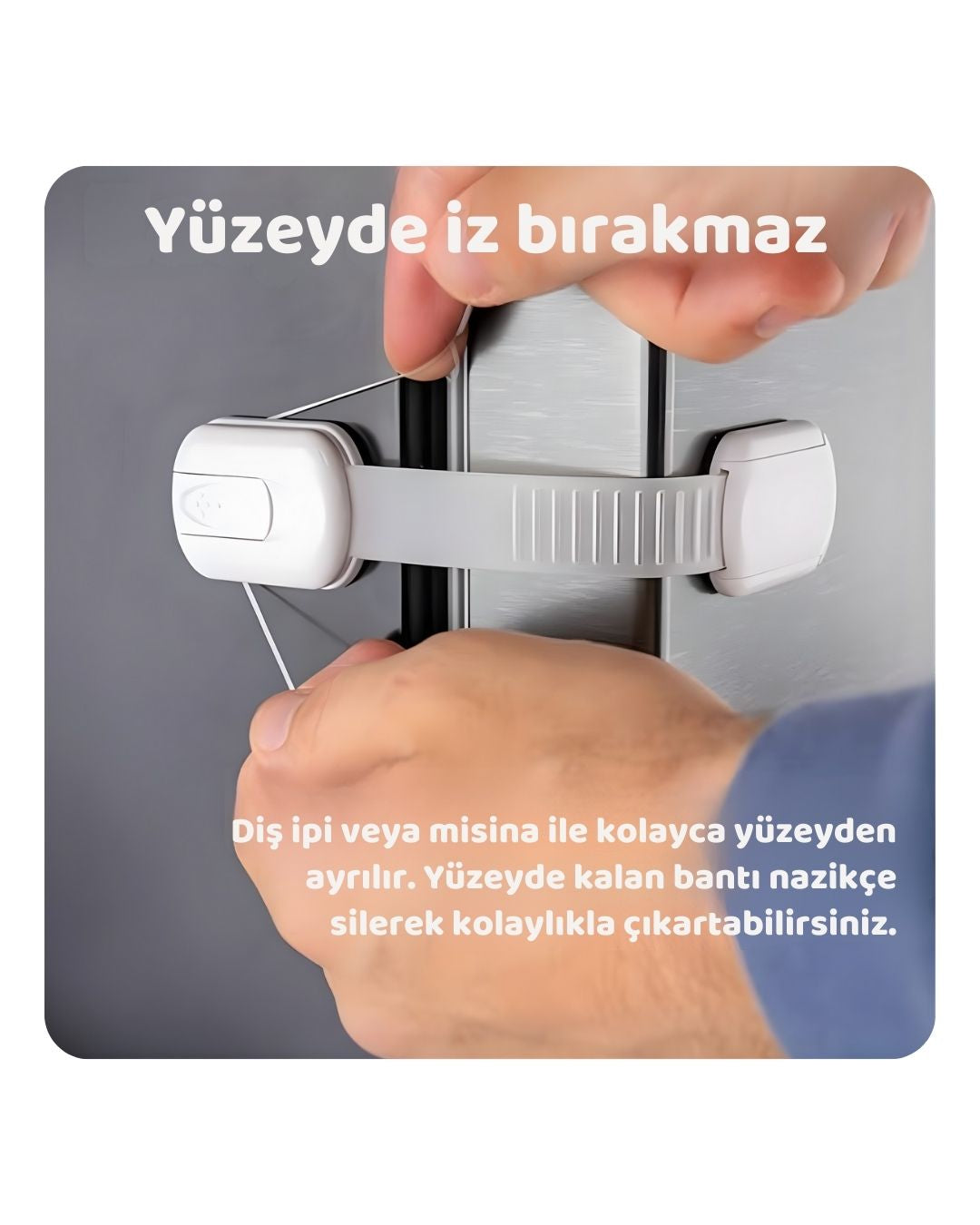 Elastik Çekmece & Dolap Kilidi (Boyu Ayarlanabilir)