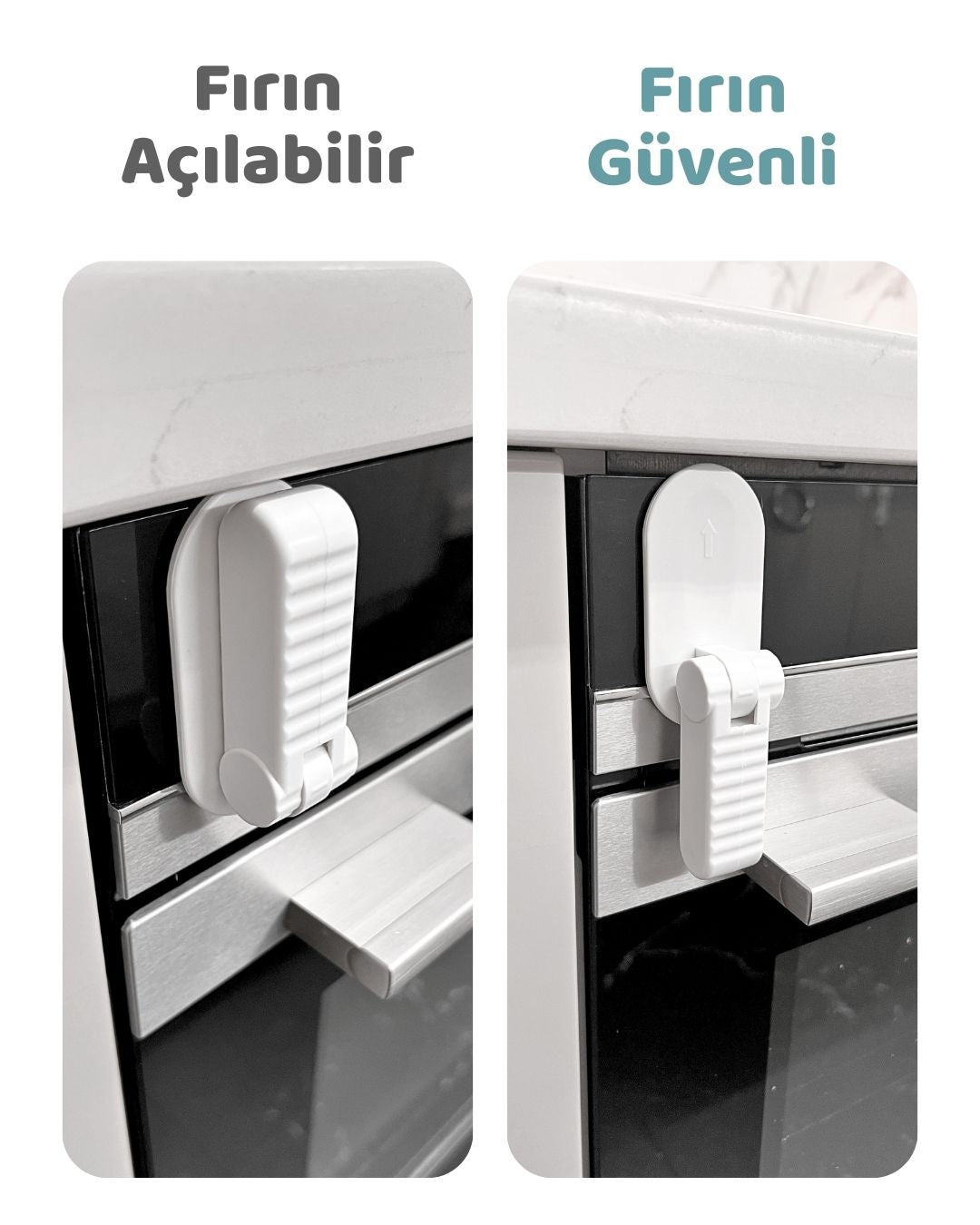 Yanık Önleyici Fırın Kapak Kilidi