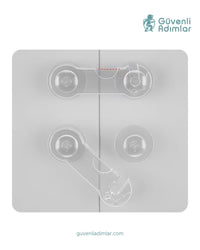 Şeffaf İki Kapaklı Dolap Çocuk Kilidi