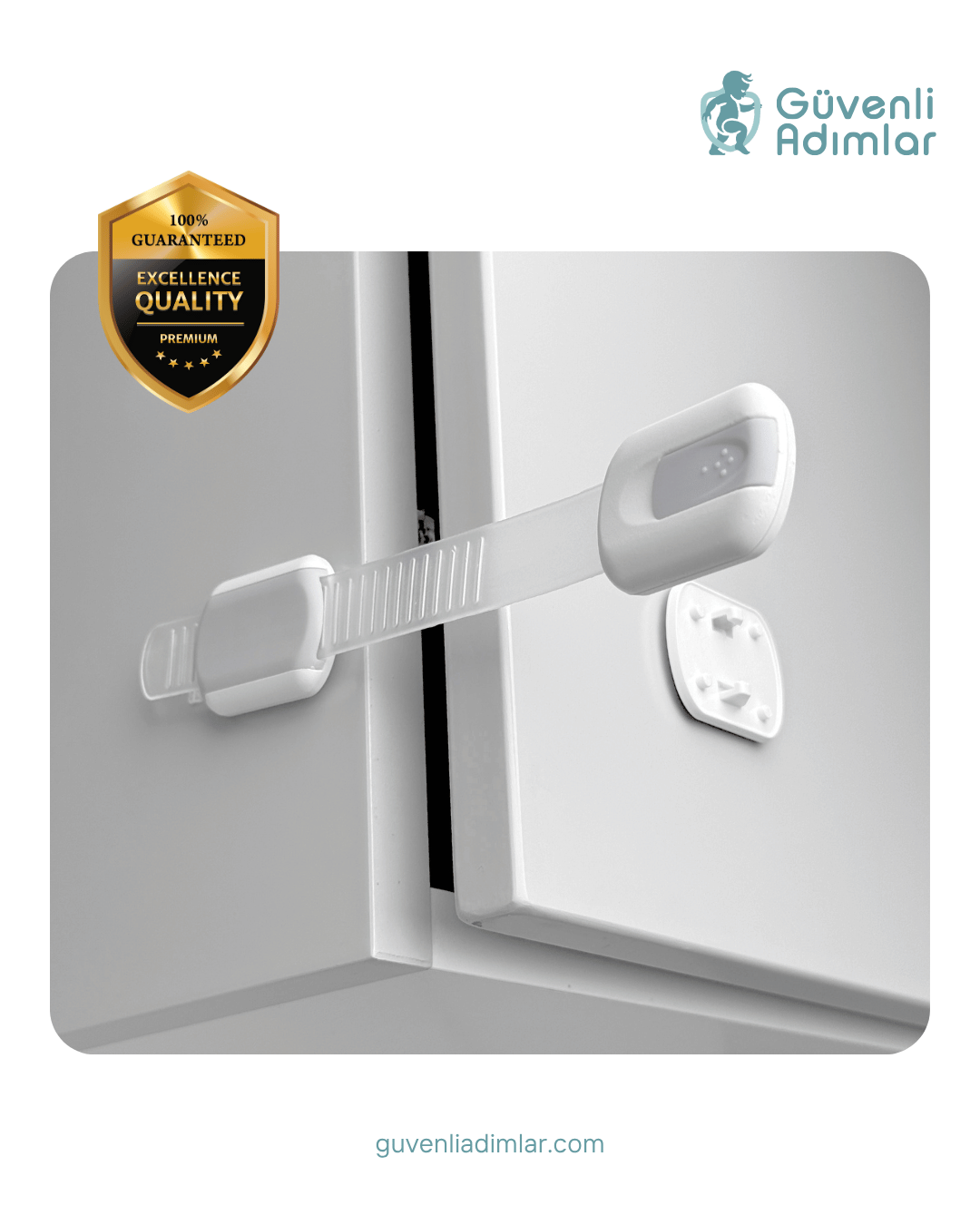 Elastik Çekmece & Dolap Kilidi (Boyu Ayarlanabilir)