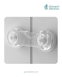 Şeffaf İki Kapaklı Dolap Çocuk Kilidi