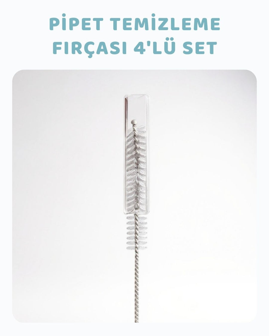 Pipet Temizleme Fırçası 4'lü Set