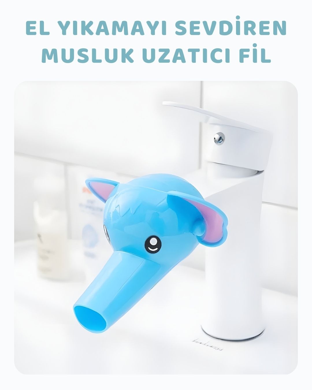 El Yıkamayı Sevdiren Fil Musluk Başlığı