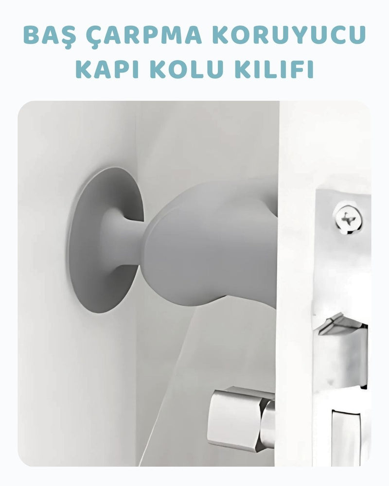 Çarpma Önleyici Silikon Kapı Kolu Kılıfı