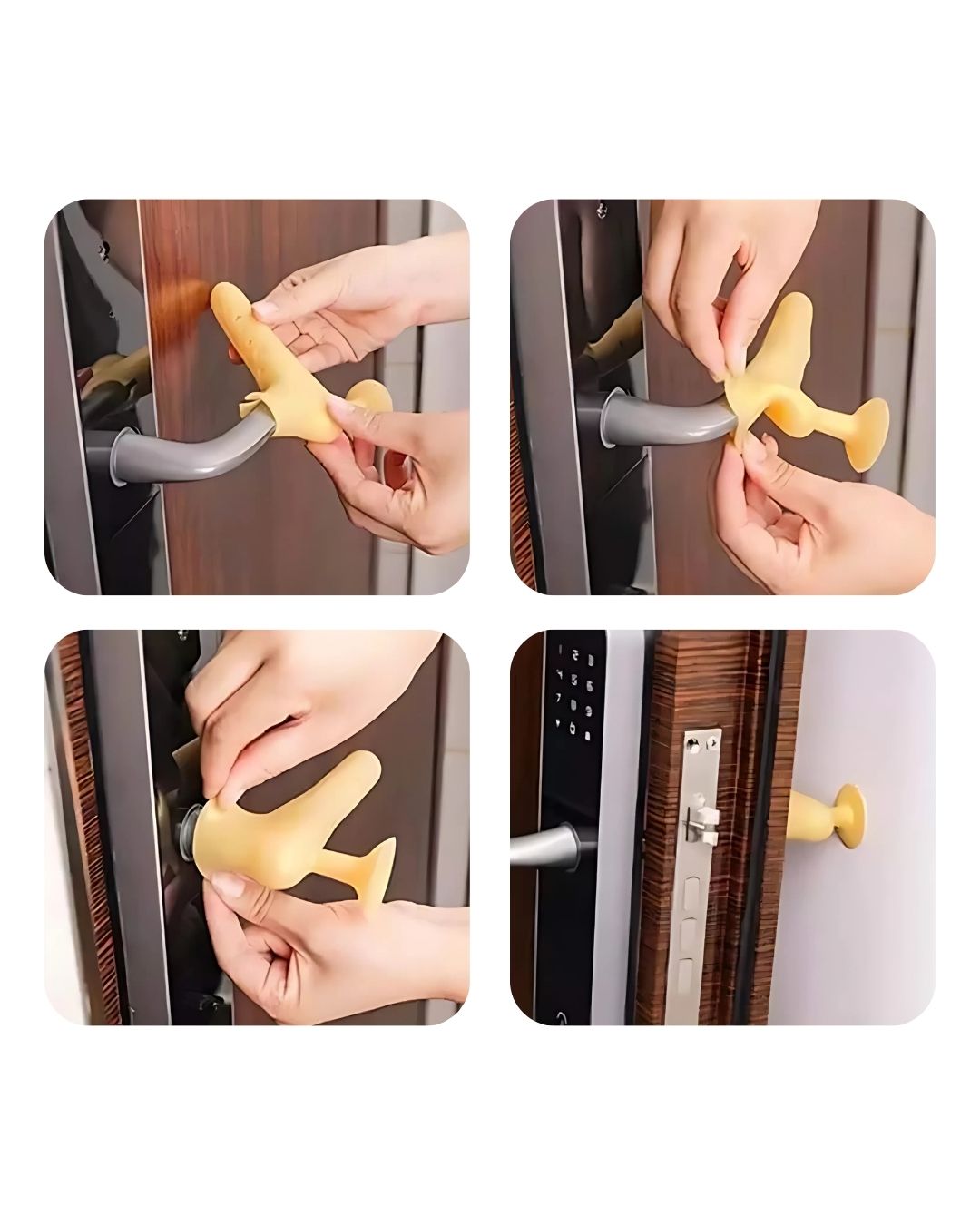 Çarpma Önleyici Silikon Kapı Kolu Kılıfı