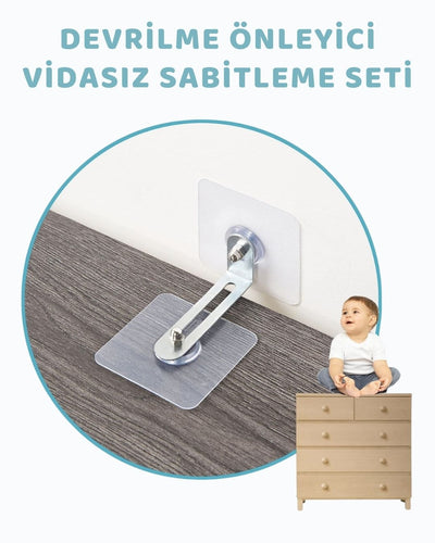 Vidasız Eşya Sabitleme Aparatı