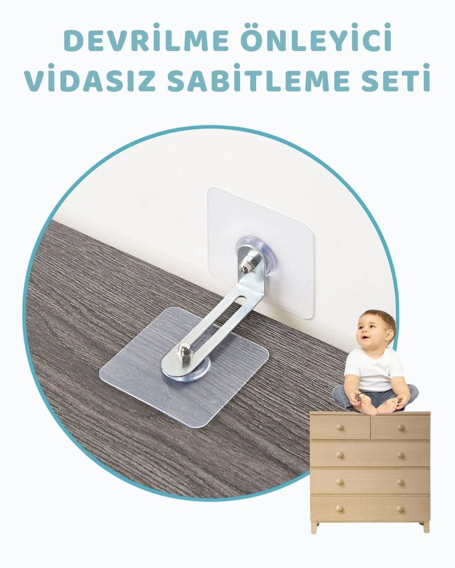 Vidasız Eşya Sabitleme Aparatı