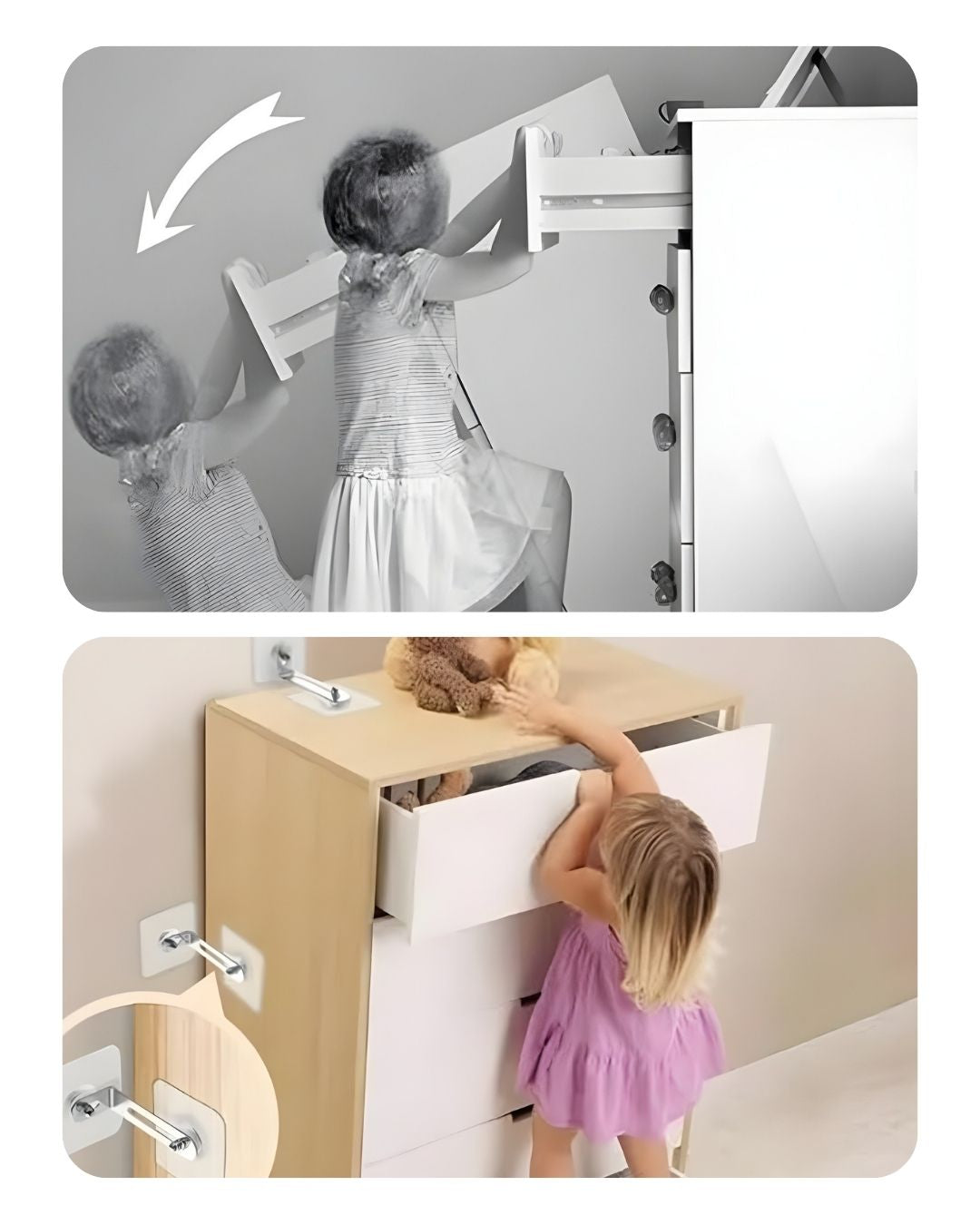 Vidasız Eşya Sabitleme Aparatı