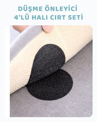 Kayma Önleyici 4'lü Cırt Seti