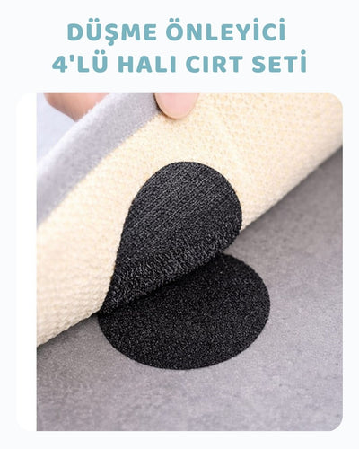 Kayma Önleyici 4'lü Cırt Seti