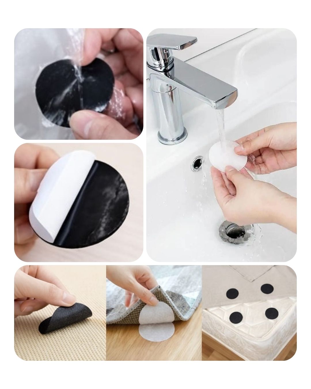 Kayma Önleyici 4'lü Cırt Seti