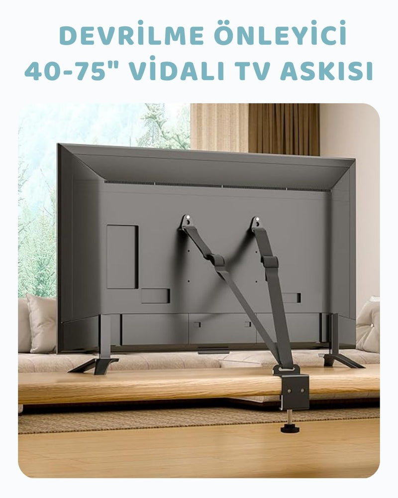 Devrilme Önleyici Televizyon Deprem Askısı