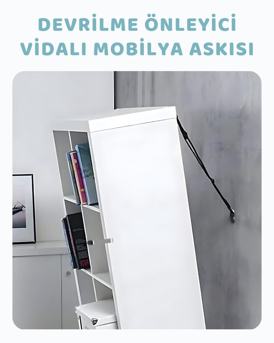 Devrilme Önleyici Güçlü Mobilya Askısı