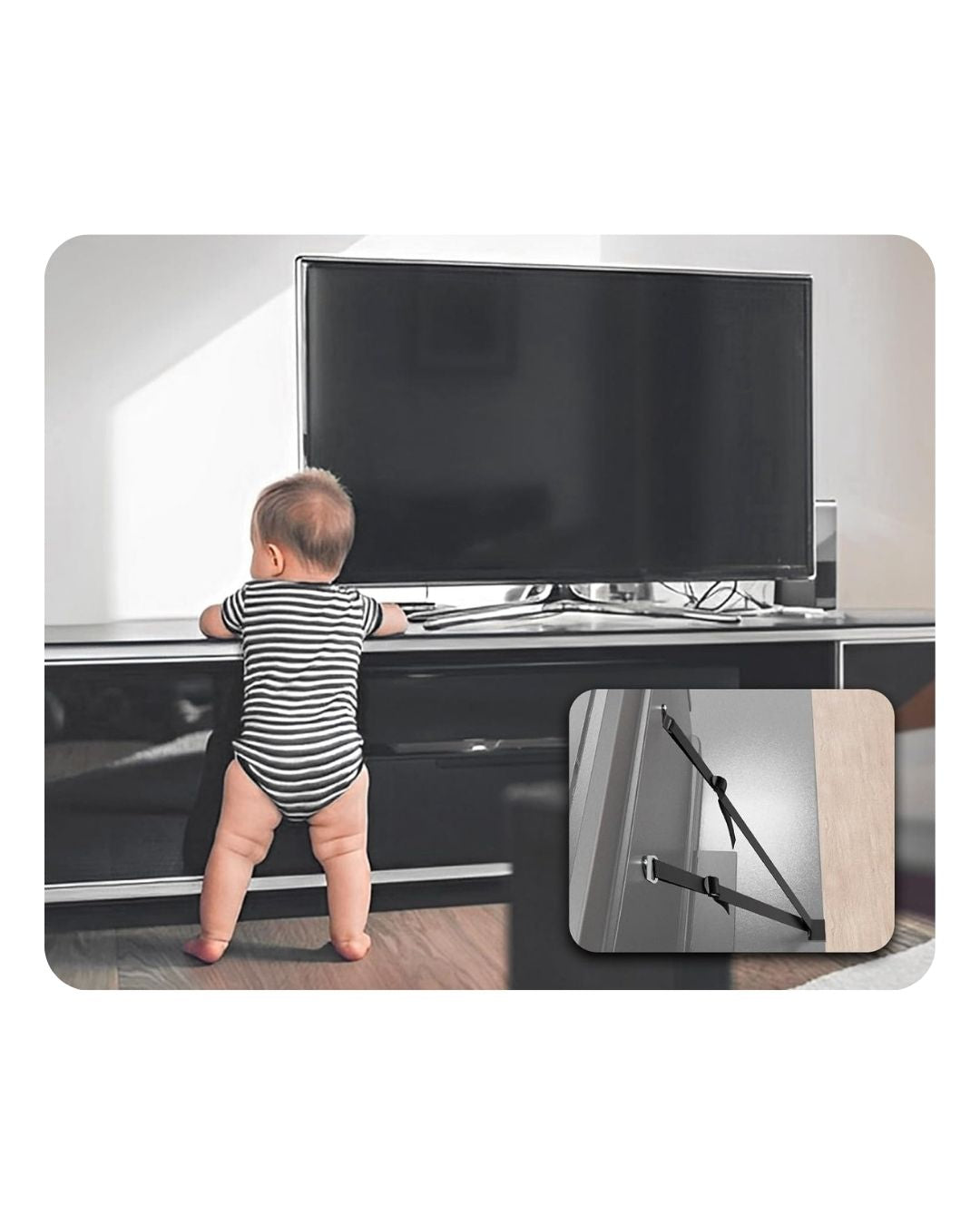 Vidasız Halatlı 40-75" Televizyon Sabitleme Askısı