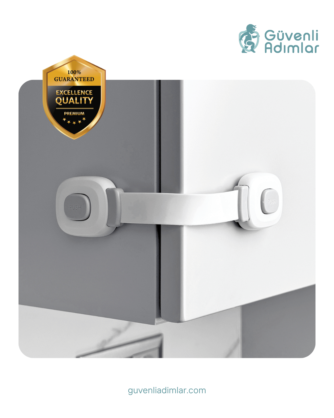 Elastik Çekmece & Köşe Dolap Kilidi