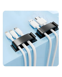 Kablo Düzenleyici 4'lü Klips Set Siyah