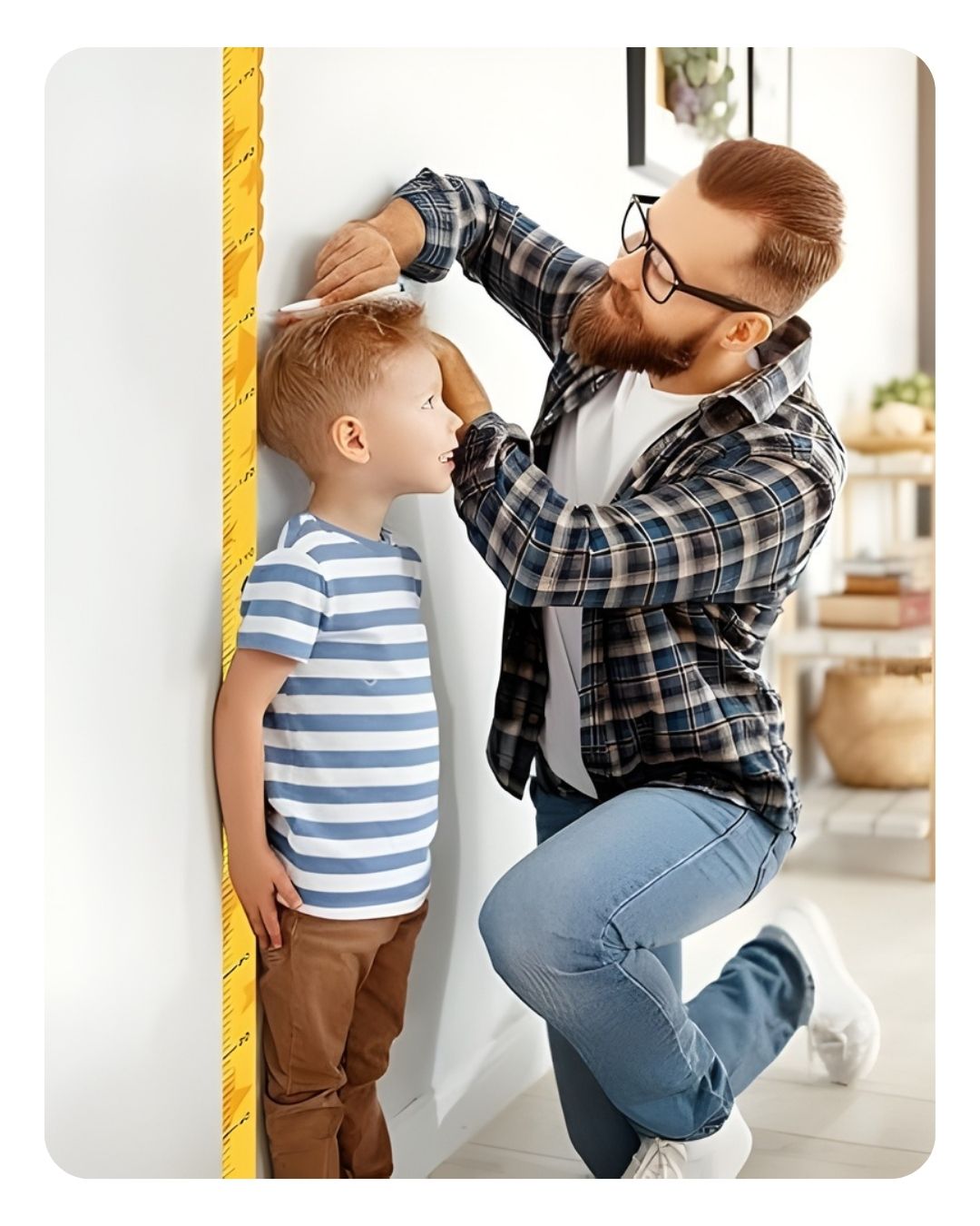 Sevimli Sarı Zürafa Boy Ölçüsü Sticker