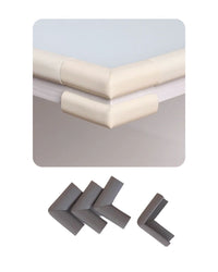 Kauçuk İnce Köşe Koruyucu 4'lü Set Bej