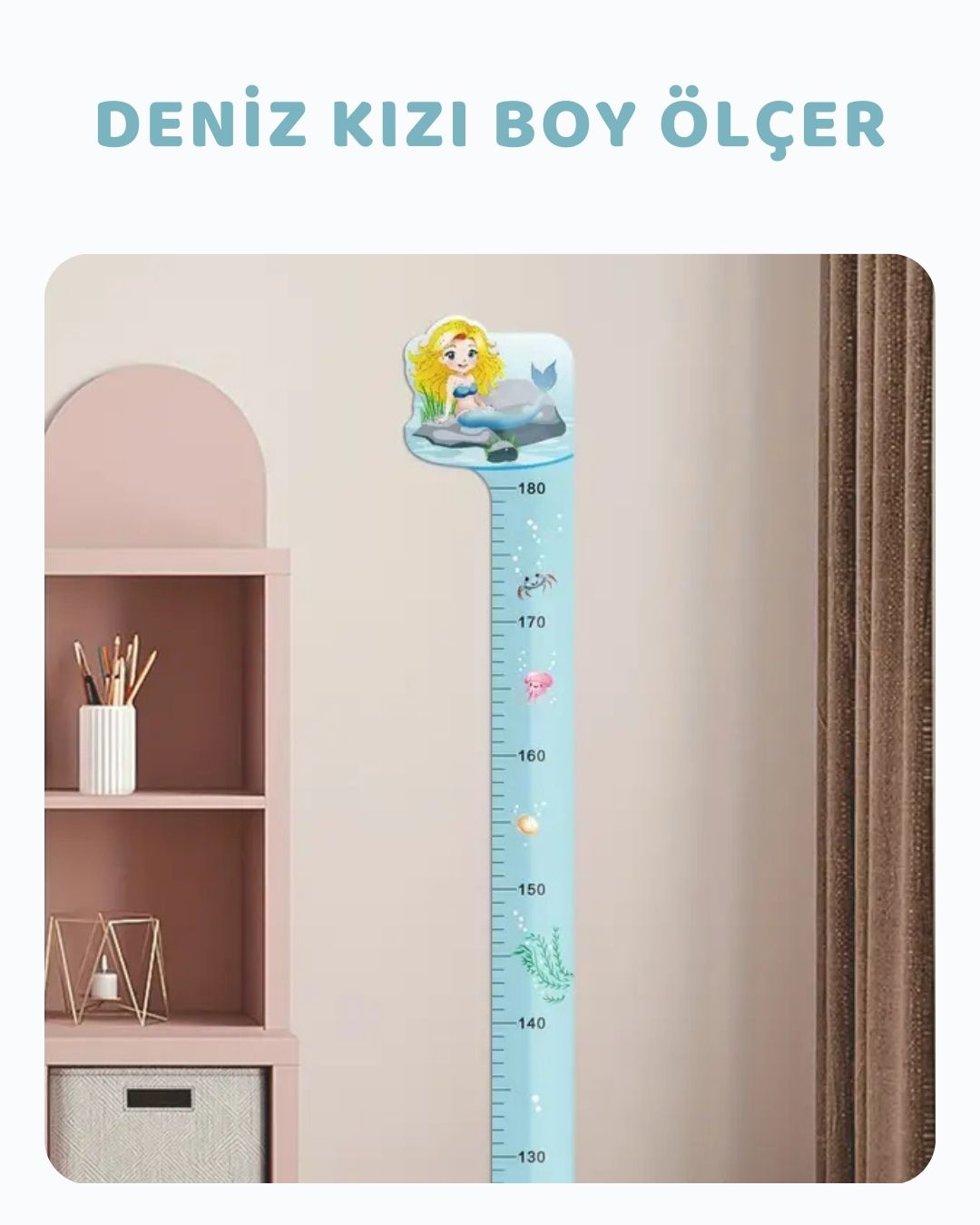 Deniz Kızı Boy Ölçüsü Sticker