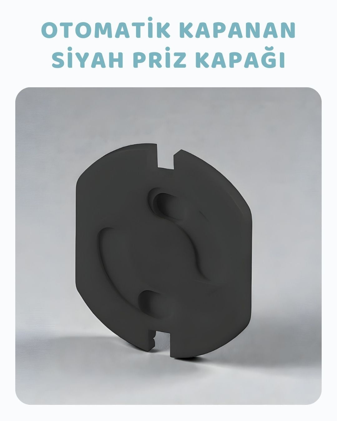 Otomatik Siyah Priz Kapağı