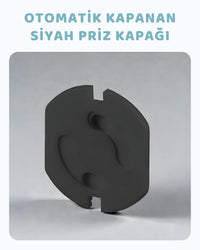 Otomatik Siyah Priz Kapağı