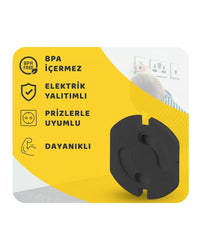 Otomatik Siyah Priz Kapağı
