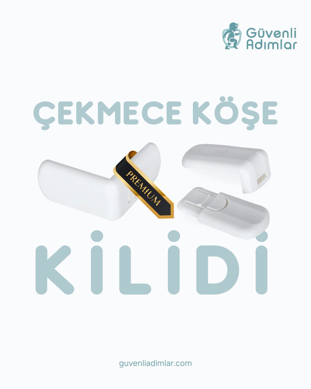 Çekmece & Köşe Dolap Güvenlik Kilidi
