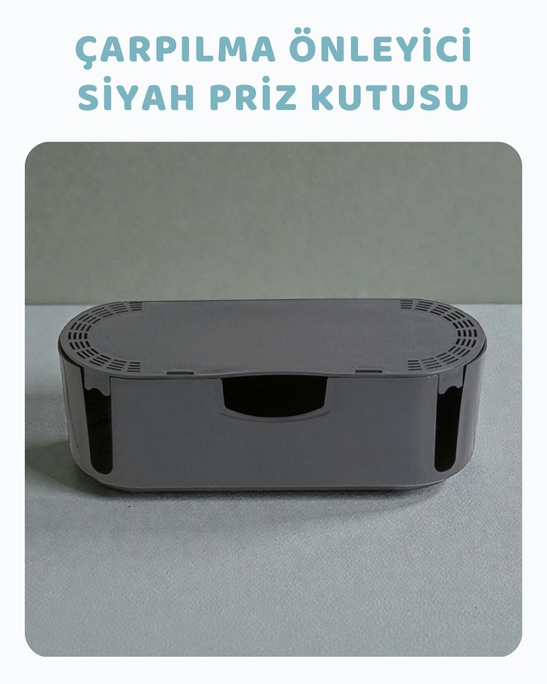 Priz Saklama Güvenlik Kutusu - Siyah