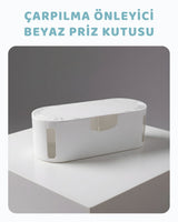 Priz Saklama Güvenlik Kutusu - Beyaz