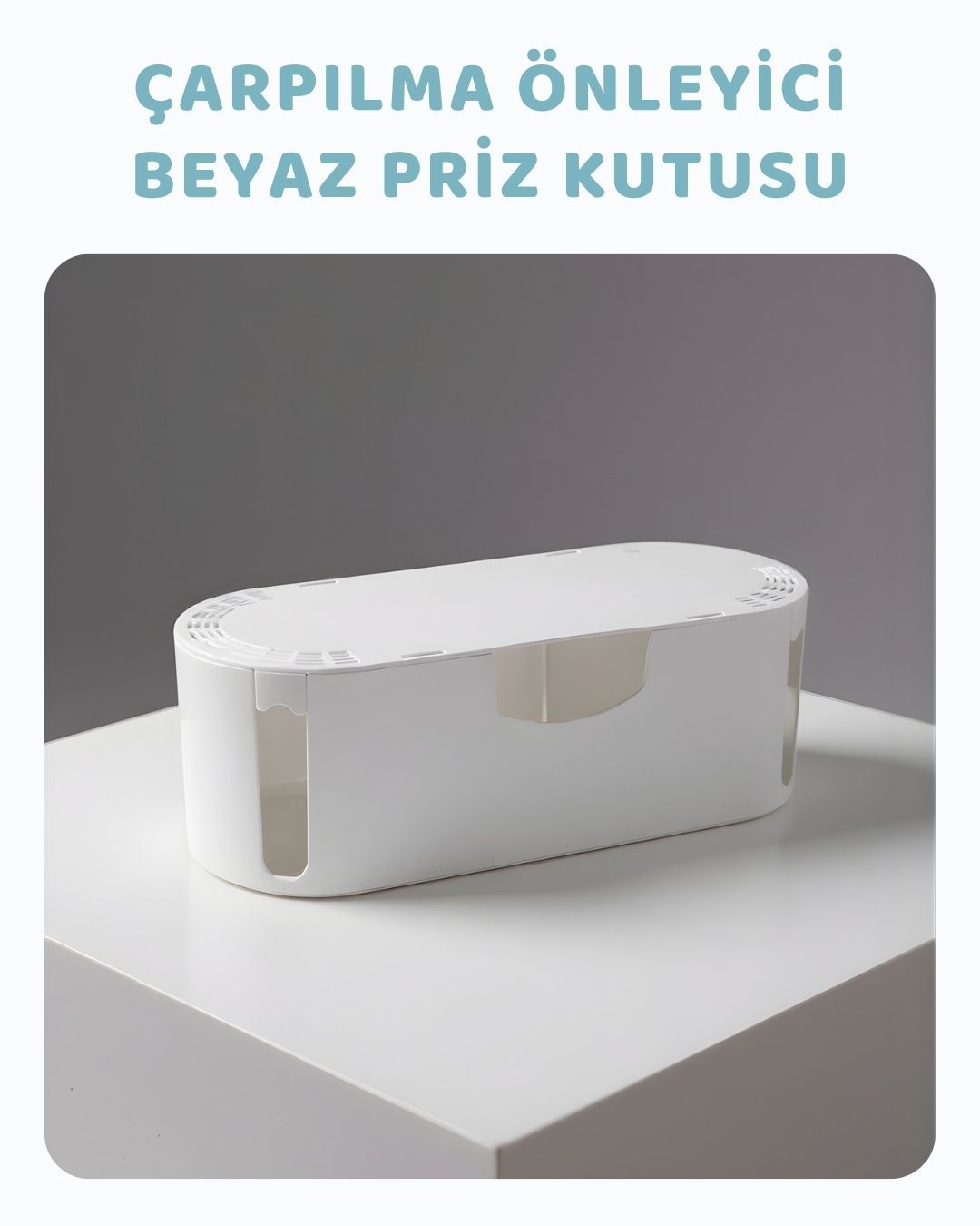 Priz Saklama Güvenlik Kutusu - Beyaz