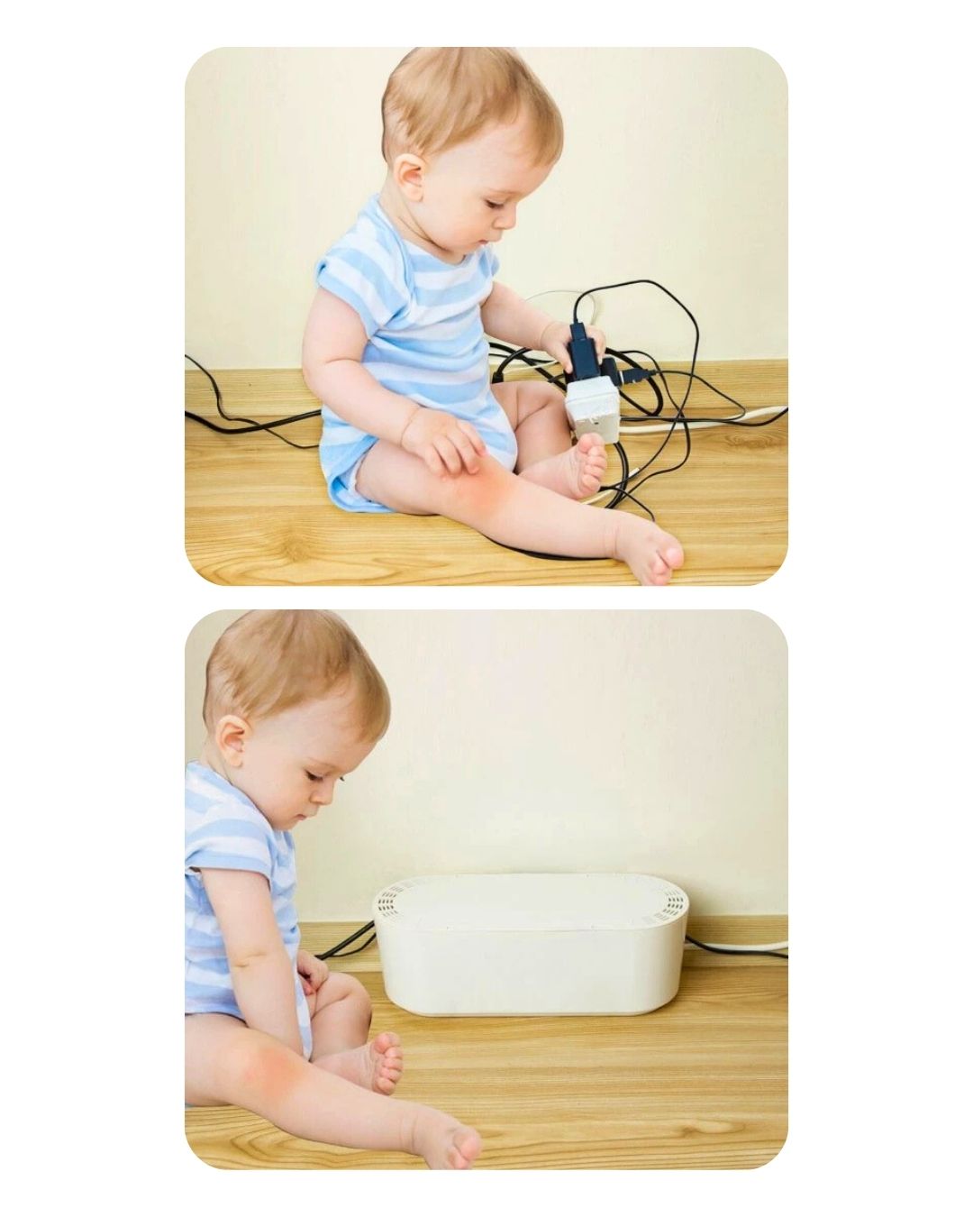 Priz Saklama Güvenlik Kutusu - Beyaz