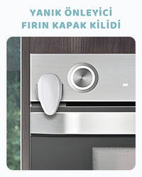Yanık Önleyici Dönen Fırın Kapak Kilidi