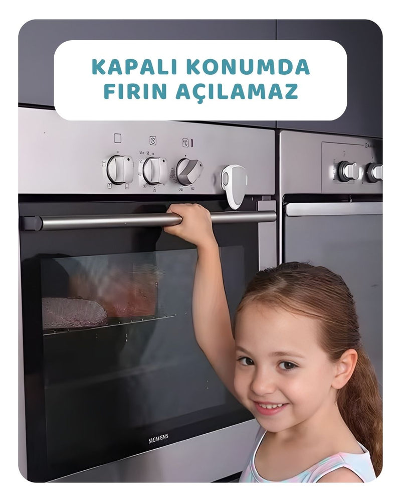 Yanık Önleyici Fırın Kapak Kilidi