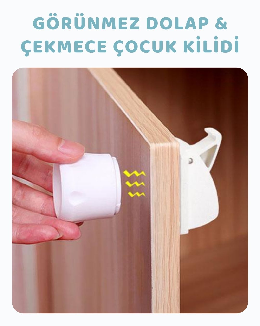 Mıknatıslı Gizli Dolap & Çekmece Kilidi