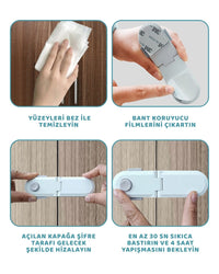 Şifreli Çekmece & Köşe Dolap Kilidi