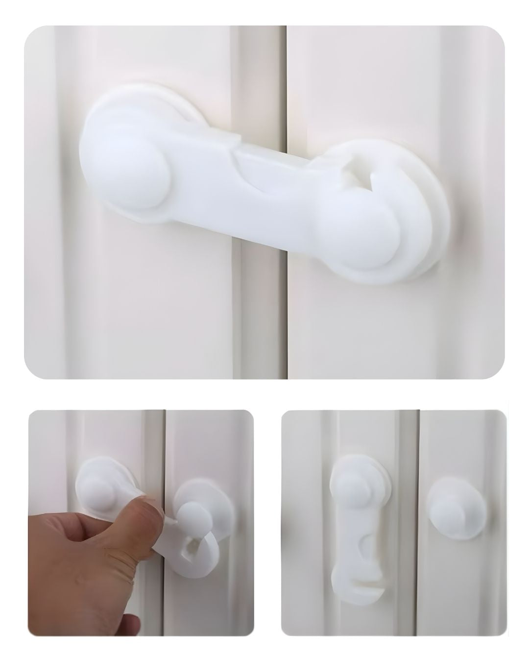 Çift Kapaklı Çocuk Dolap Kilidi