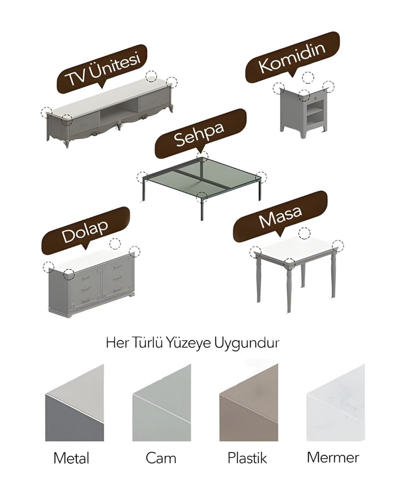 Yumuşak Masa & Sehpa Köşe Koruyucu