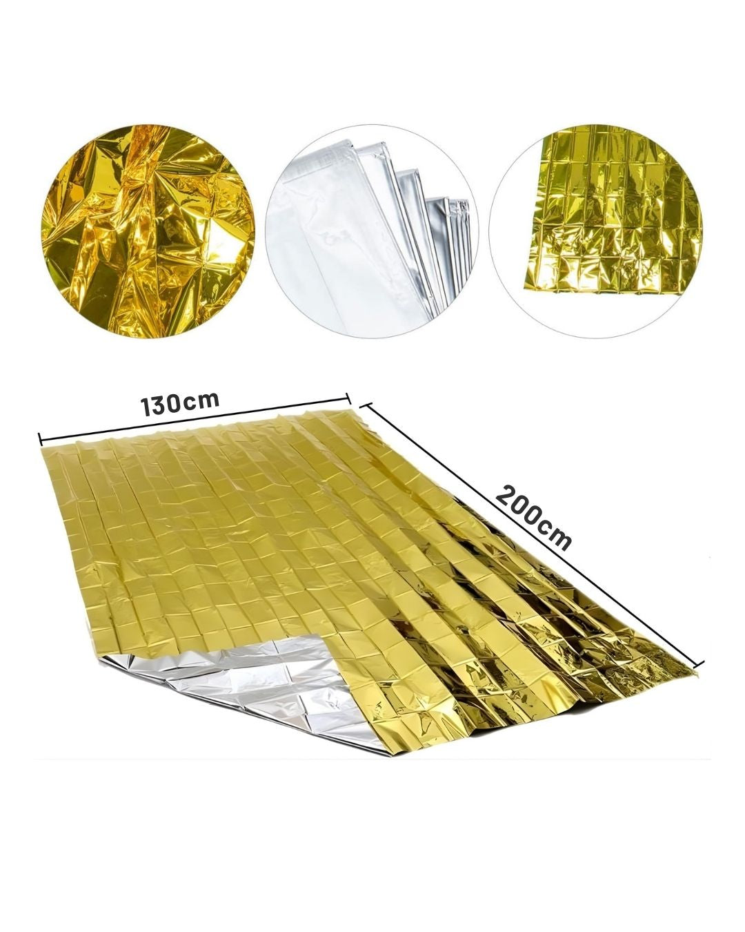 Acil Durum Termal İlk Yardım Battaniyesi 130x200 cm