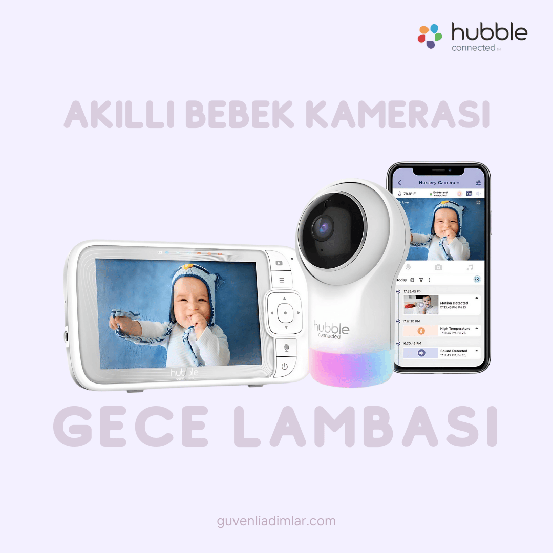 Hubble Nursery View PRO 5’’ Dijital Ekranlı Bebek Kamerası